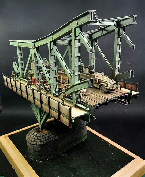 Bridge At Remagen By Modeller John Ballard Idee Diorama Diorama Wwii
