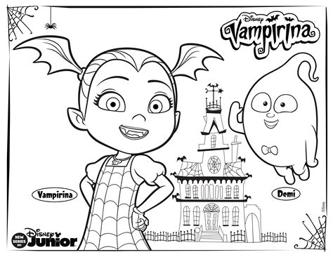 Coloring pages of disney's vampirina. The best free Vampirina coloring page images. Download ...