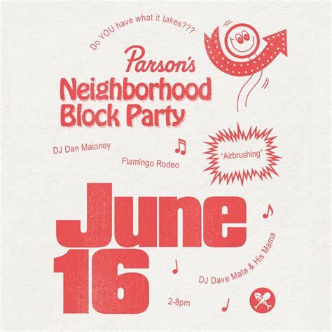 Parsons Neighborhood Block Party — Land And Sea Dept