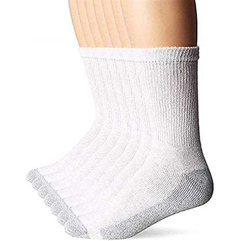 Hanes Hanes Men`s Cushion Crew Socks Best Seller Pack Of 2 2 Grey