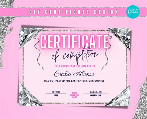 Diy Certificate Of Completiontake Your Brand To The Next Level With