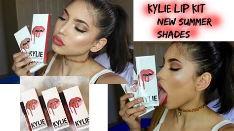 kylie jenner lip kit swatches review maliboo kristen exposed youtube