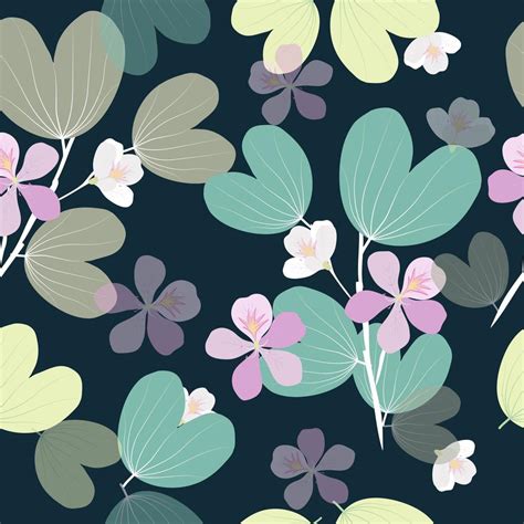 Bold Pastel Floral Seamless Pattern 1228259 Vector Art At Vecteezy