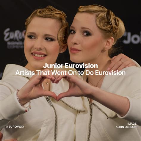 Junior Eurovision Artists That Went On To Do Eurovision Eurovoix
