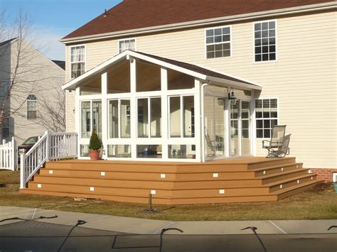 Sunroom With Steps 4 Season Sunroom Porch Enclosures Enclosed Porches