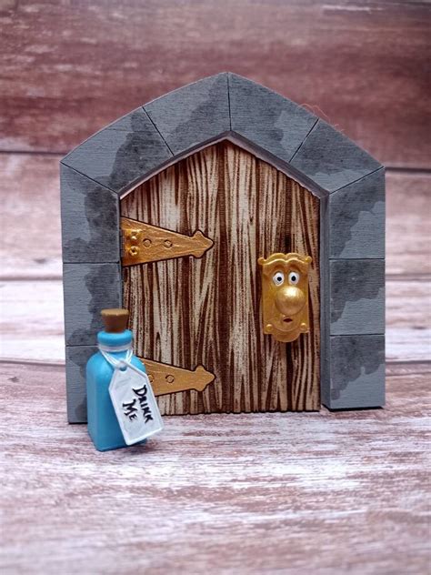 Miniature Door Alice In Wonderland Etsy