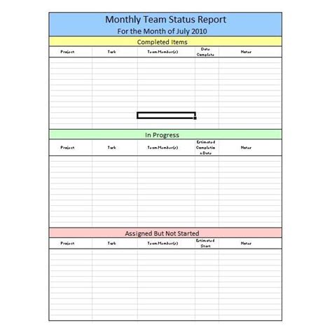 Image Result For Monthly Development Reporting Format Progress Report