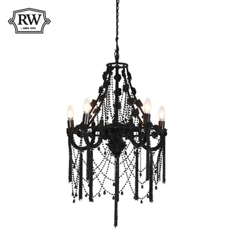 Modern Black Beaded Chandelier Rathwood