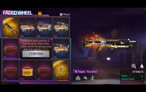 How Many Draws Do You Need To Get The Trogon Pyro Dino Skin Free Fire