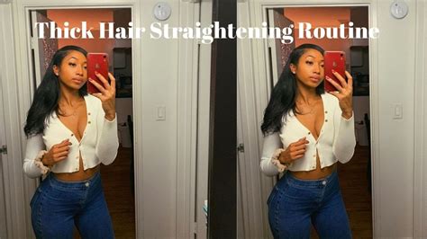 Brushing your wet hair while drying can make it straight. Easy Hair Straightening Routine for Thick Hair! - YouTube