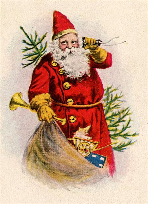 29 Santa Pictures With Red Coats Christmas Vintage Christmas