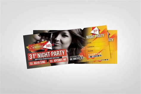 PSD Event Ticket Design · Graphic Yard | Graphic Templates Store