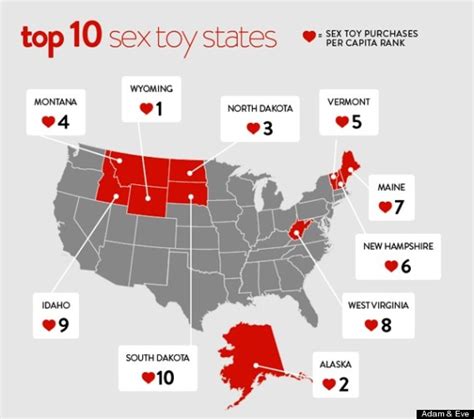 Sex Toy Sales Per Capita Highest In These Ten States According To