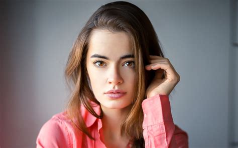 Wallpaper Lidia Savoderova Portrait Russian Model Women Face