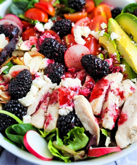 Blackberry Balsamic Avocado Chicken Salad Beautiful Eats And Things