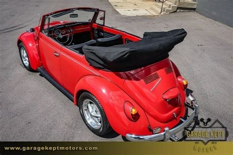 1967 Volkswagen Beetle Convertible Red Convertible 1600cc 4 Cylinder