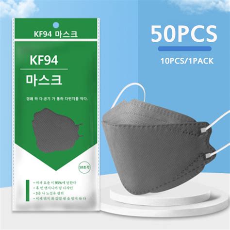 Kf94 Mask 50pcs Original 4ply Kf94 Mask Medical Surgical 3d Filter Face