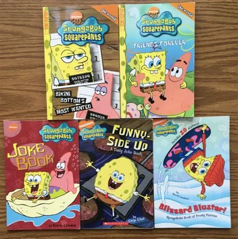 Lot 5 Nickelodeon Spongebob Squarepants Softcover Joke Funnies Tokyopop