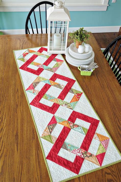 Modern Quilted Table Runner Patterns Free Web Sew Using A ¼ Seam