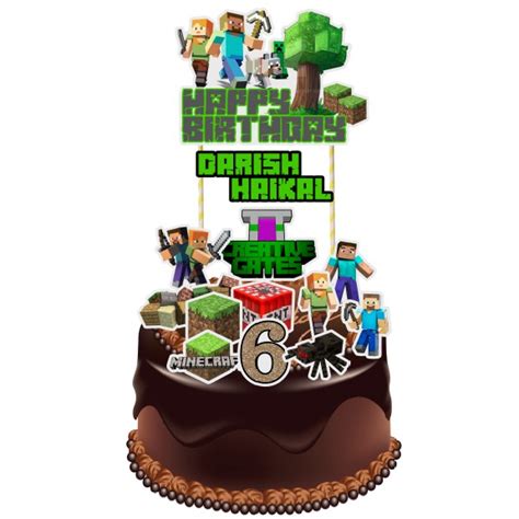 298+ Minecraft Cake Topper Cricut - Download Free SVG Cut Files