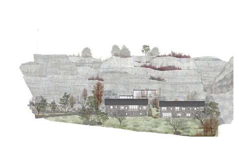 Sizergh Quarry — Parti Architecture Studio Stone Facade Conceptual