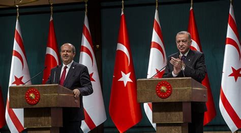 Cumhurbaşkanı Erdoğan dan KKTC Cumhurbaşkanı Tatar a tebrik Son