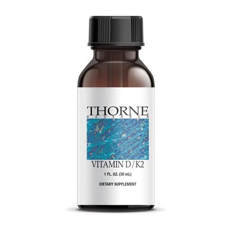 Thorne Research Vitamin Dk2 Liquid 1oz Immune System Vitamins