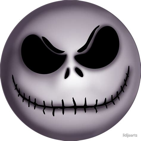 Jack Skellington Scary Face Stickers By Lidijaarts Redbubble