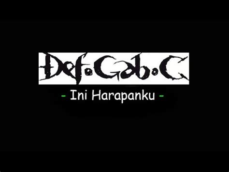 Def gab c citarasa 1997 full album. Def Gab C - Ini Harapanku - YouTube