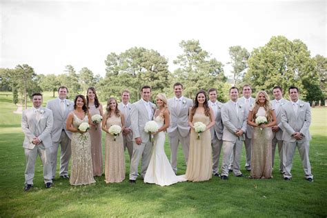 Light Gray And Champagne Groomsmen Look