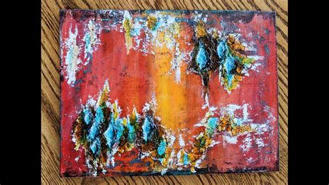 Textured Abstract With Mixed Media Youtube