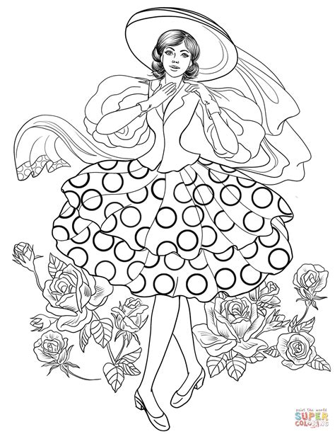 Https://tommynaija.com/coloring Page/1960s Fashion Coloring Pages