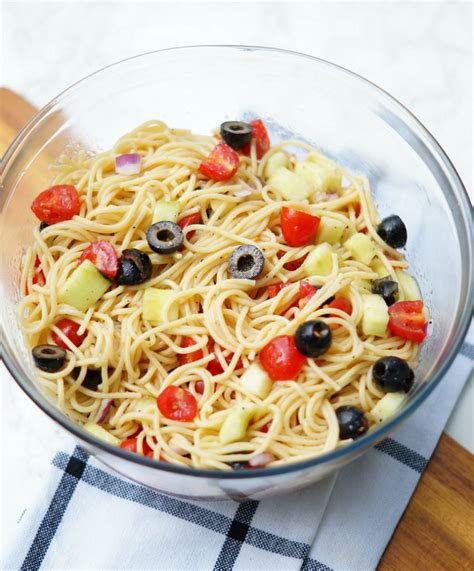 Italian dressing from scratch is best—and easy! Easy Summer Spaghetti Salad