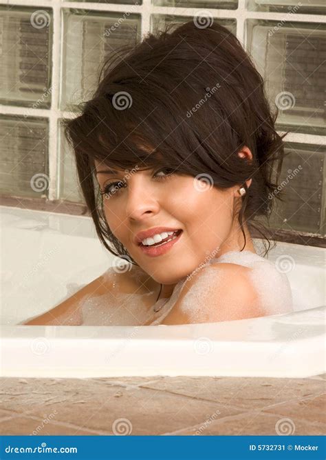 Attractive Young Sexy Female Taking Bath Stock Image Image 5732731