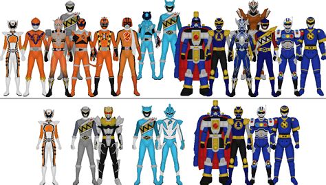 All Super Sentai And Power Rangers Assorted Colors By Taiko554 On