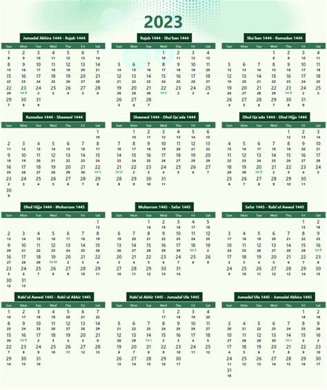 Islamic Calendar 2023 Saudi Arabia Calendar Dream