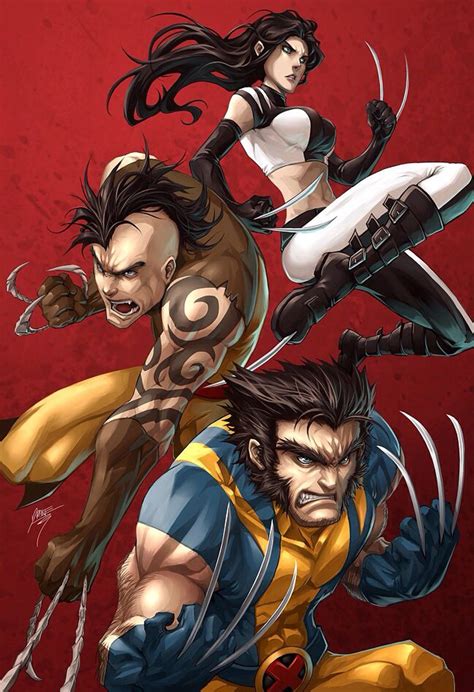 Wolverine And Both His Kids Wolverine Marvel Marvel Comics Art Marvel