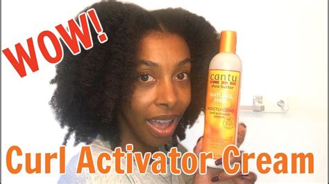 Cantu Curl Activator Cream On Natural Type 4a 4b Natural Hair Youtube