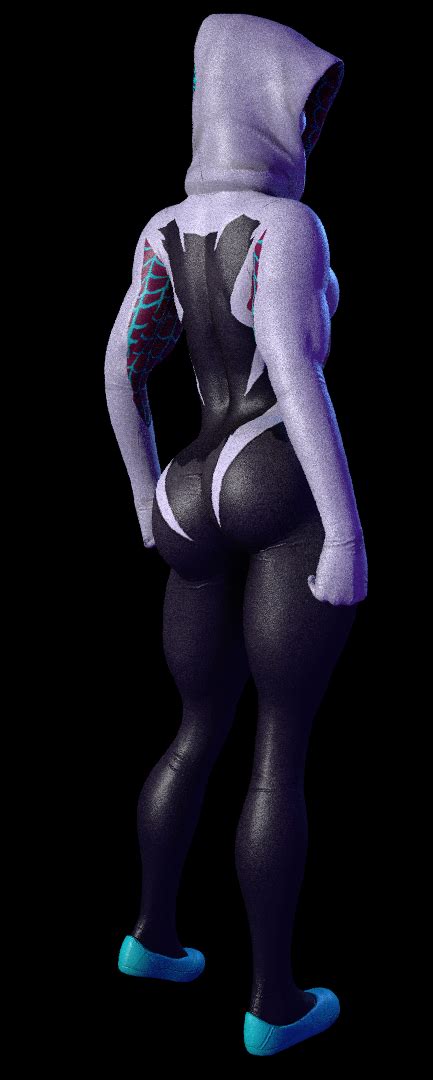 Spider Gwen Muscle 3d Model In Woman 3dexport