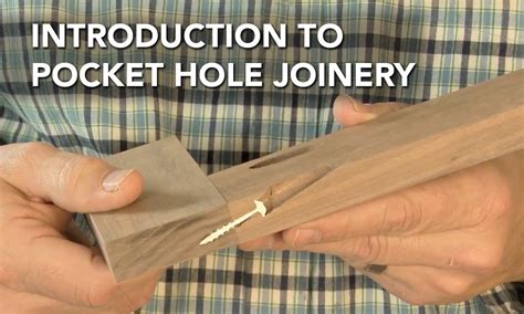 Learn How To Make A Basic Face Frame Pocket Hole Joint Pocket Hole