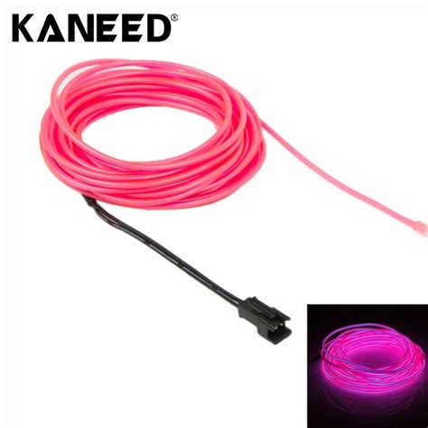 Universal 5m 5 Colors Car Styling Flexible Neon Light El Wire Rope Car
