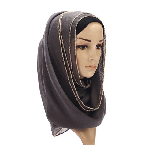 70180cm Malaysia Women Muslim Hijab Scarf Femme Musulman Soft Cotton