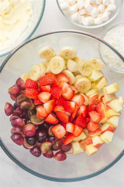 Fresh Fruit Salad With Whipped Cream Little Sunny Kitchen