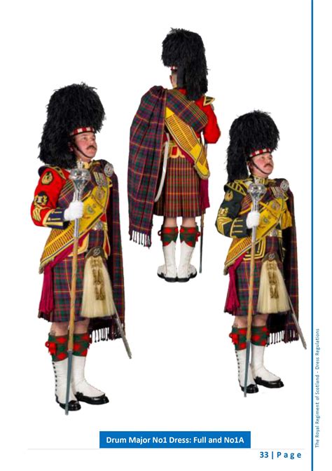 4 Scots The Highlanders No1 Dress Full1a Ceremonial Drum Major