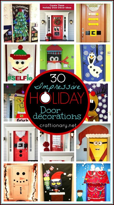 Impressive Holiday Door Decorations 30 Unusual Ideas Craftionary