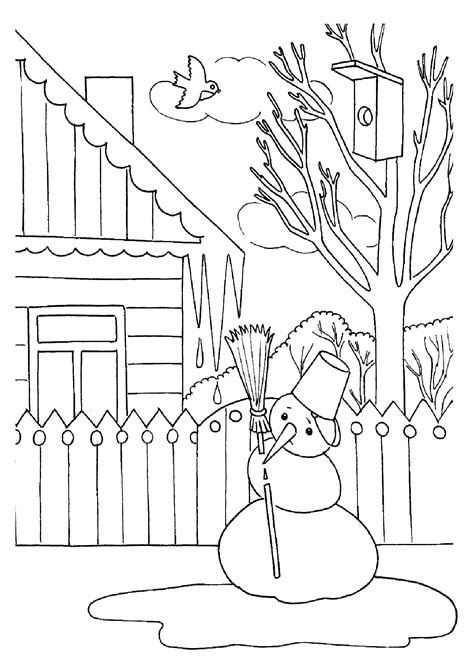 So many cute desings, including a sloth coloring page! Spring landscape coloring pages to download and print for free
