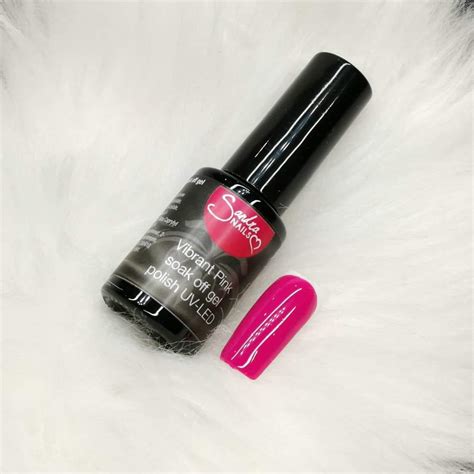 Vibrant Pink Soak Off Gel Polish Uv Led Sandra Nails Studio Sandra