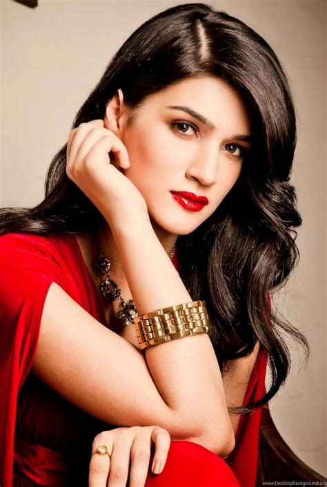Kriti Sanon Bollywood Actress Beautiful Red Dress Hd Pics Desktop Background