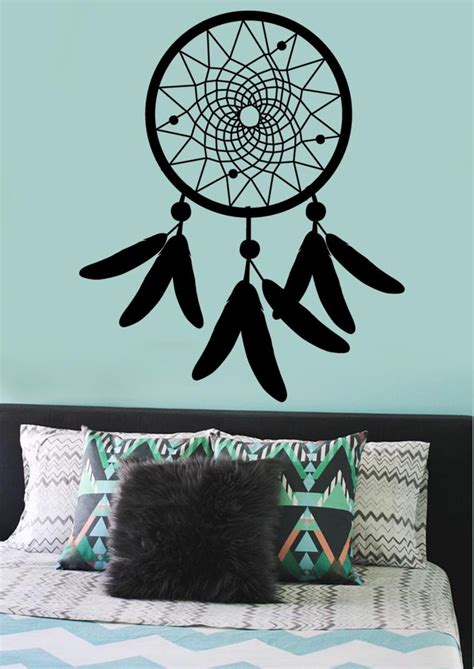 Dream Catcher Wall Decal Simple Dreamcatcher Wall Decal Etsy