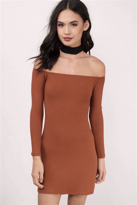 Off The Shoulder Bodycon Dresses Long Sleeve Johnson City Off The Shoulder